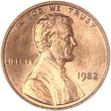 1982 P   Small Date Copper
