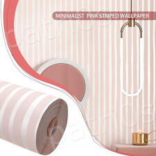 Pink Wallpaper Modern Vertical Stripe Embossed Shimmer for Bedroom Wall Paper 5㎡