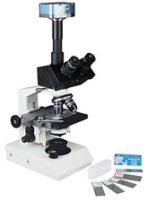 2000x Trinocular Biology Compound Medical Clinical LED Microscope w 5MP Camera