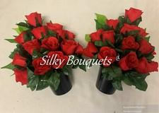 Grave Pot Flowers Arrangement