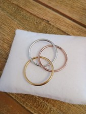 T/U Three Tone Midas Ring, 4.38g