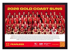 Framed 2026 Gold Coast Suns