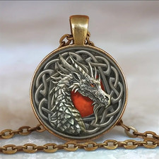 Celtic Dragon Medallion Round