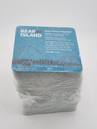 Bear island beer mats - bear,