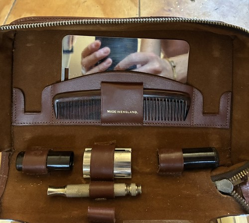 Vintage leather gents grooming - vintage,