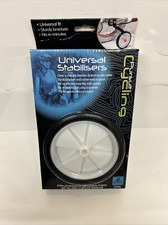 UNIVERSAL KIDS STABILISERS BIKE BICYCLE TRAINING WHEELS 12 - 20" BLACK WHITE NEW