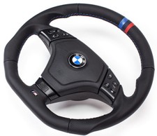 Flattened Leather Steering