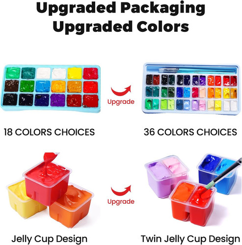 Gouache paint set colors - gouache,