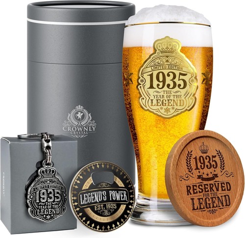 Unique 1935 beer - glass, gift