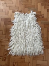 Cameo Rose Shaggy Fluffy Soft Waistcoat / Gilet BOHO FESTIVAL - Size M