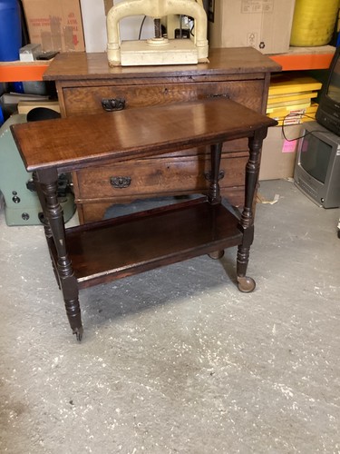 Antique tea trolley side - antique,