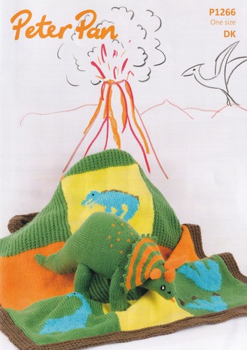 P1266 dinosaur and blanket - dinosaur,