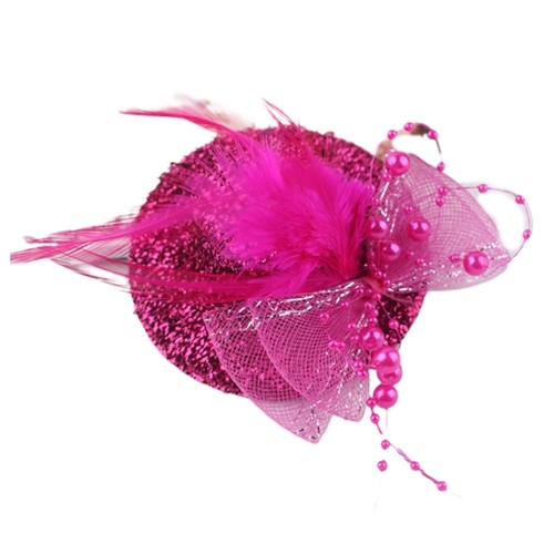 Feather fascinator girl - fascinator,