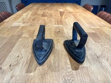 Gorgeous Cast Iron Original Antique Flat Irons (X 2)