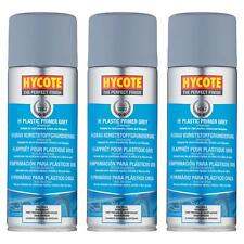 Hycote Grey Fast Drying Aerosol Spray Paint Primer Finish Excellent Cover x3