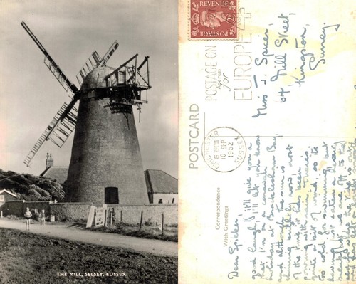 Vintage postcard the mill - vintage,