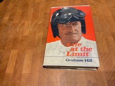 GRAHAM  HILL SIGNED HARDBACK  LIFE AT THE LIMIT  F1 VERY GOOD CONDITION 
