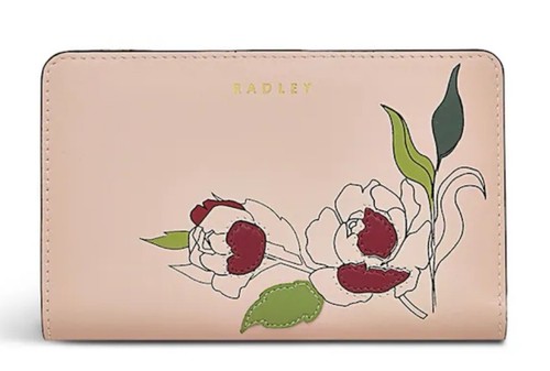 Radley pink leather bifold - pink,
