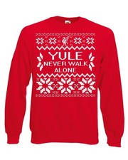 Adults Unisex Red Yule Never