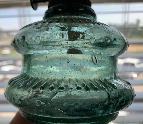 Antique green glass wall - green,