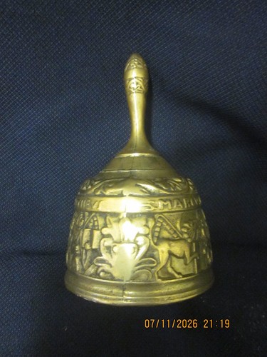 Antique brass sanctuary - antique, bell