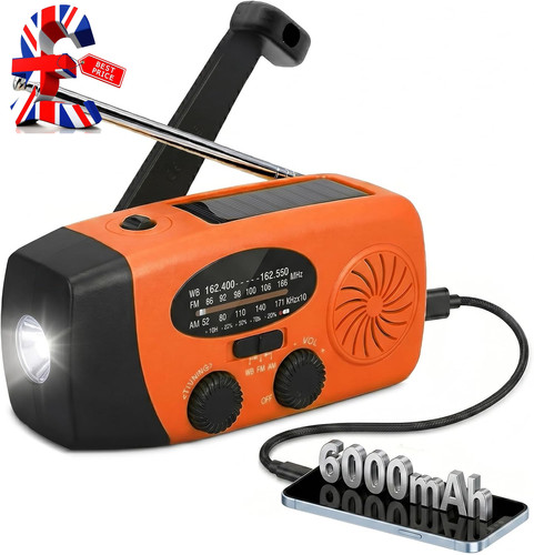 6000mah wind radio with - 6000mah,