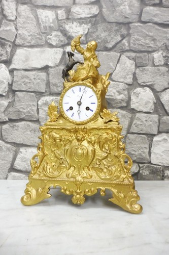 Small antique bronze mantel