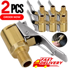 2X Tyre Valve Air Chuck