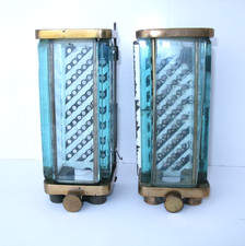 VINTAGE STEAM SIGHT GLASS GAUGE PROTECTORS TRACTION ENGINE TRAIN 8 x 3 x 31/4"