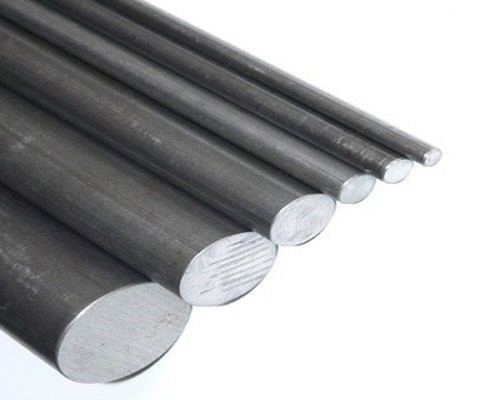 Mild steel black round - mild, solid