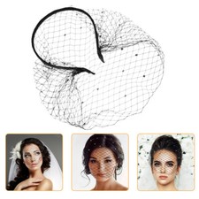  Bridesmaid Headband for Wedding Guest Veil Headpiece Hair Accessories Women