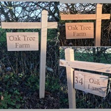 HOUSE NUMBER SWING SIGN SOLID