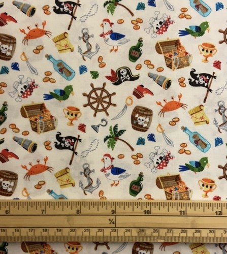 Fat quarter pirate - quarter, icons