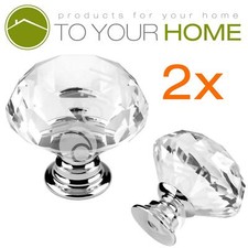 Dihl Large Crystal Door Knobs
