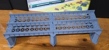 Z Gauge Double Track Iron Girder Bridge Model Railway Train Layout 1:220 Scale