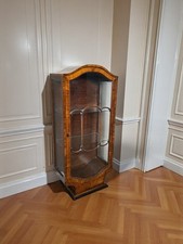 An Antique Art Deco Walnut Small Display Cabinet Cupboard ~Delivery Available~