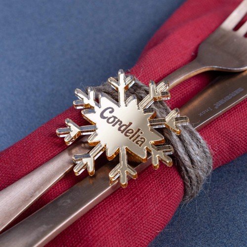 Personalised snowflake place - snowflake,