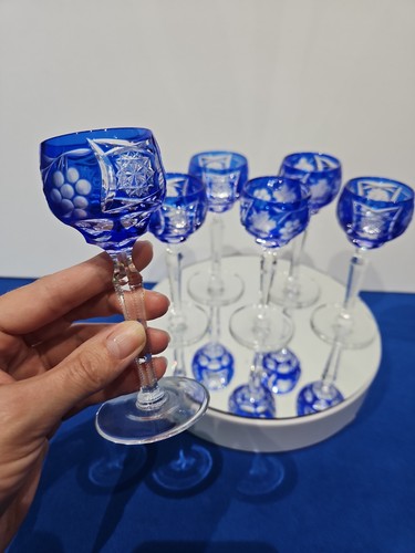 Cordial glasses cobalt blue - glasses,