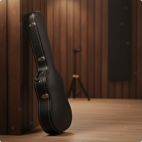 Padded lined hard shell guitar - padded-lined,
