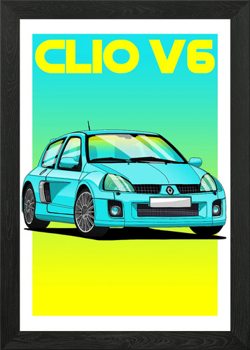 Renault clio framed wall - clio,