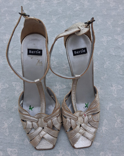 Bertie gold slingback ankle - slingback,