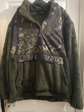 Nash Zero Tolerance Unisex Green Polar Fleece Hooded 1/4 Zip Jacket 3XL