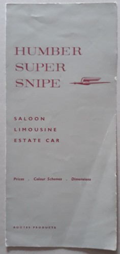Humber super snipe - humber,