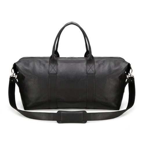 Genuine black cow leather - cow,