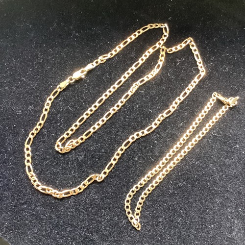 Solid 9ct gold figaro - 9ct, &