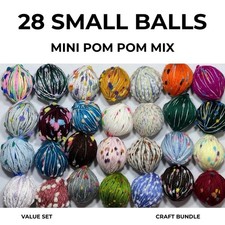 Small yarn balls mixed - yarn,