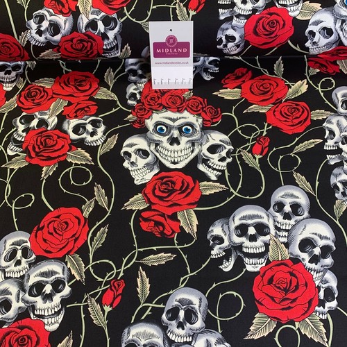 Skull and roses printed - £5.99,
