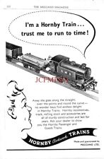 1950s HORNBY Clockwork Trains ADVERT (3) Model Railway Sets Print Ad 701/53