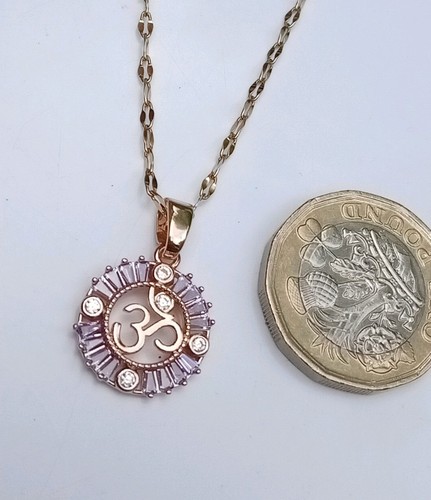 Gold stainless steel amulet - gold,