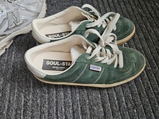 Golden GOOSE SOUL STAR GREEN SIZE 38 UK5 WOMEN'S TRAINERS RRP £355